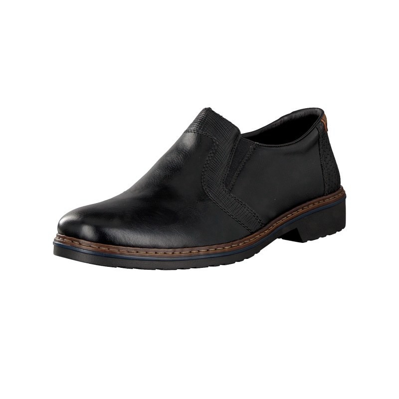 Slip On Rieker 16571-00 Para Homem - Pretas